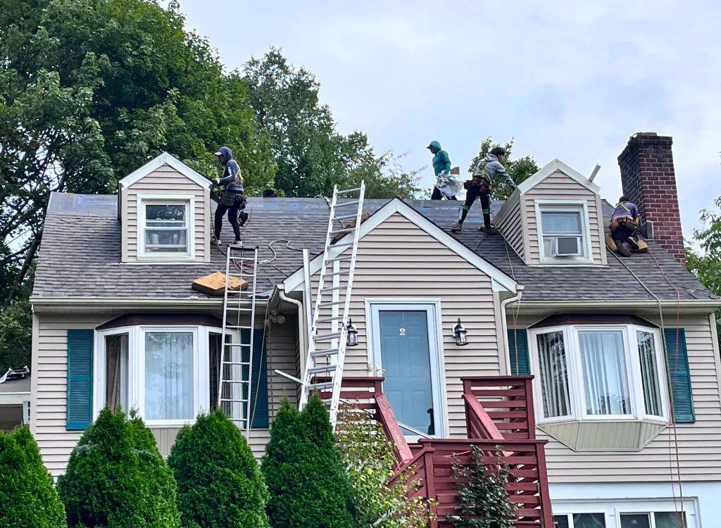 roof replacement in a residential house