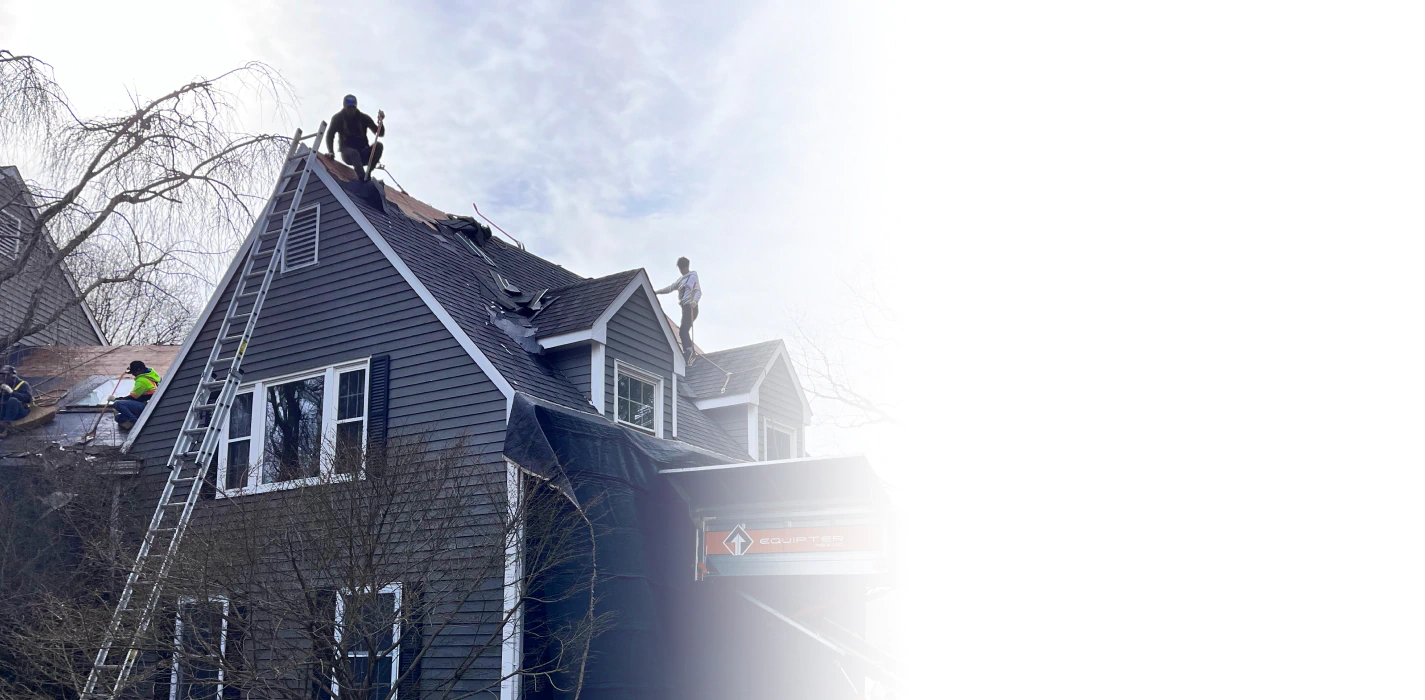 roofers during an installation